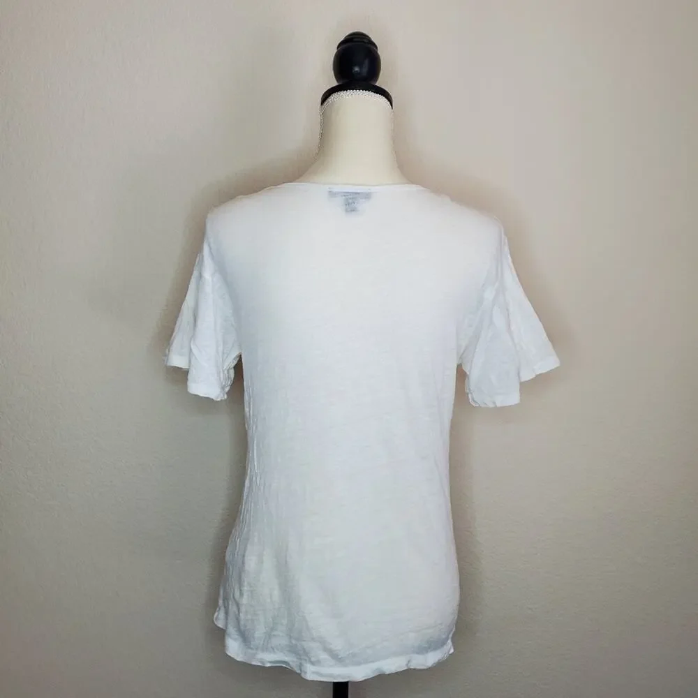 J. Crew Linen Bell Sleeve Top Small